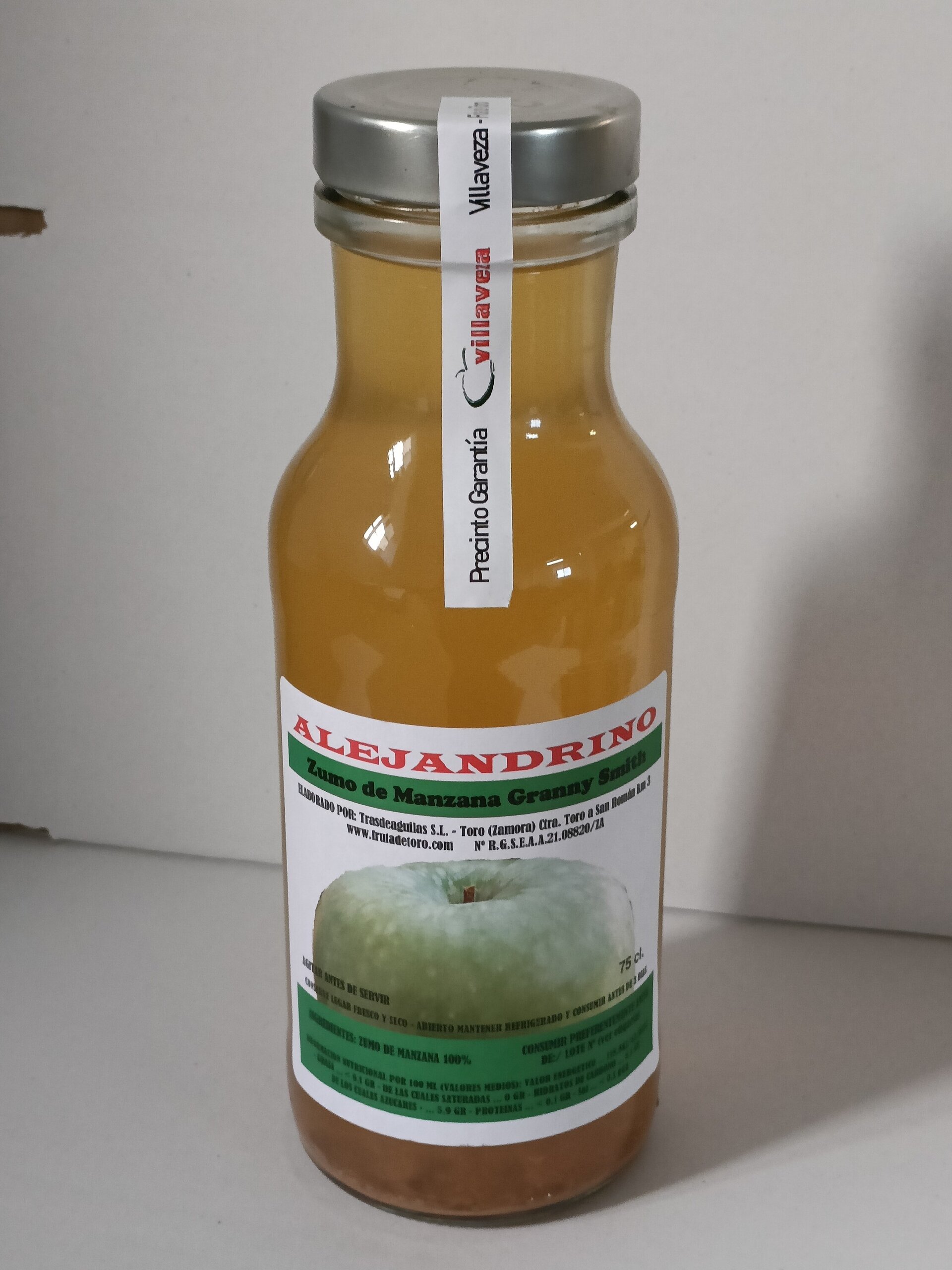 Alejandrino Zumo Natural de Manzana Granny Smith - 3 botellas - 1